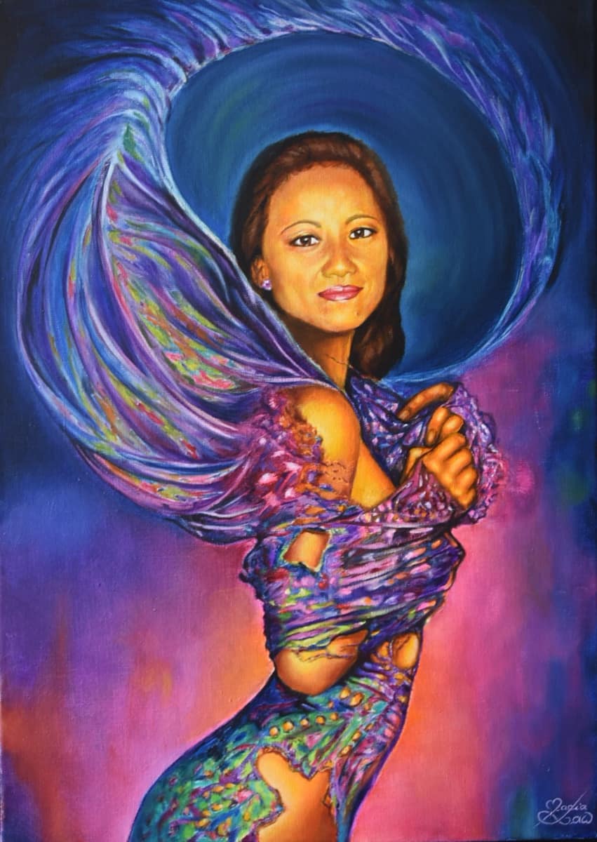 Patricia SHAU, fondatrice de KokoPatu — tableau peint par sa sœur